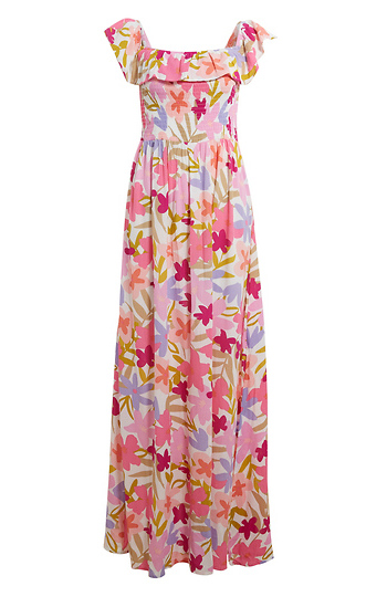 Square Neck Floral Maxi Dress Slide 1