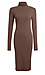 Long Sleeve Turtleneck Midi Dress Thumb 1