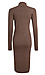 Long Sleeve Turtleneck Midi Dress Thumb 2