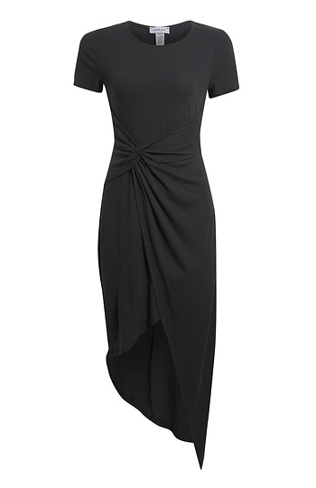 Twist Wrap Midi Dress Slide 1