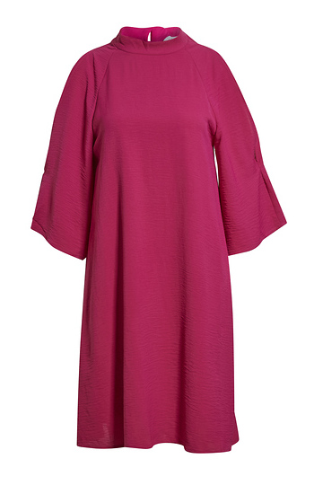Mock Neck Cold Shoulder Dress Slide 1