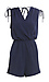 Sleeveless Shoulder Ruching Romper Thumb 1