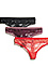 Cori Allover Lace Pack Thong Black Thumb 1