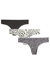 Leto Invisible Pack Hipster Black Plus Hipster Panties (Pack of 3