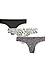 Annie Invisible Pack Thong Black Thumb 1