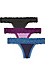 Kourtney Cotton Pack Thong Black Thumb 1