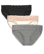 Joanie Cotton Pack Bikini Gray