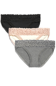 Joanie Cotton Pack Bikini Gray Slide 1