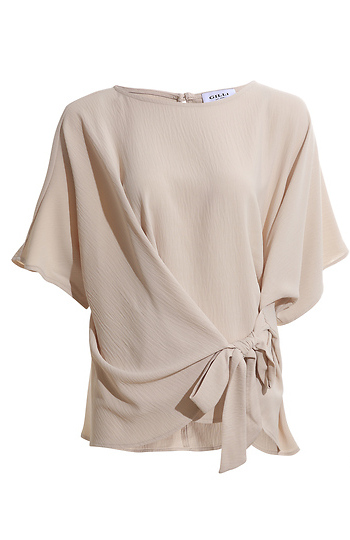3/4 Sleeve Side Tie Top Slide 1