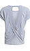 Short Sleeve Top with Back Over Lap Thumb 2