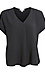 Roll-Up Short Sleeve V-Neck Top Thumb 1