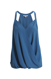 Surplice Halter Style Blouse Slide 1