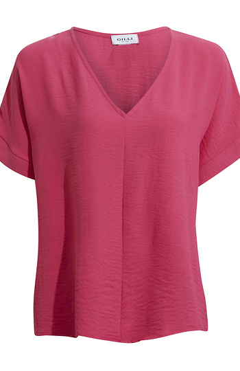 Dolman Sleeve V-neck Top Slide 1