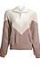Chevron Color Block Half Zip Sweater Thumb 1