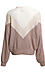 Chevron Color Block Half Zip Sweater Thumb 2