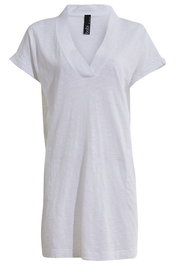 Short Sleeve Dolman V-Neck Dress Slide 1