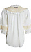Democracy 3/4 Sleeve Button Front with Crochet Knit Detail Thumb 2