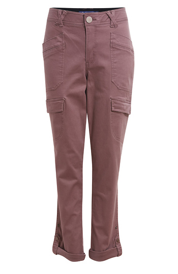 Democracy High Rise Roll Cuff Utility Pants Slide 1