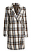 Plaid Button Down Long Coat Thumb 1