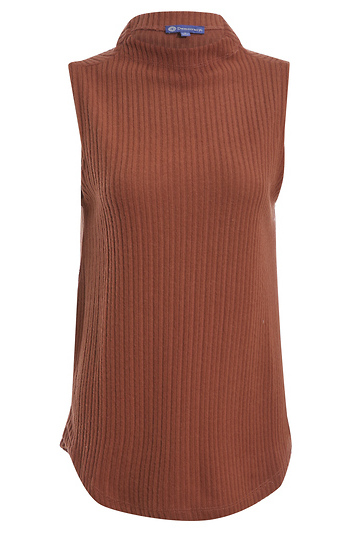 Democracy Sleeveless Mock Neck Knit Top Slide 1