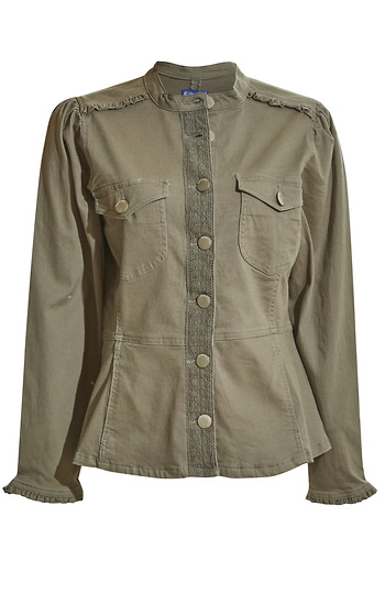 Democracy Front Peplum Jacket Slide 1