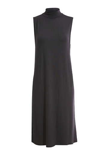 Bamboo Sleeveless Mock Neck Mini Dress Slide 1