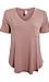 Bamboo V-Neck Tee With Front Pocket Thumb 1