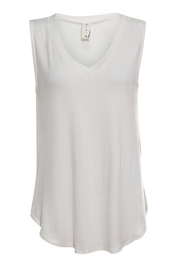 Bamboo V-Neck Top Slide 1