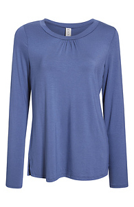 Long Sleeve Ruched Top Slide 1