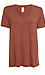 Bamboo V-Neck Tee with Front Pocket Thumb 1