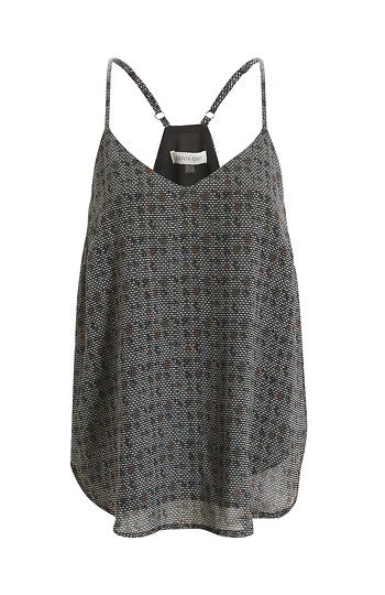 Sleeveless Printed Racerback Cami Slide 1