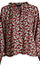 Sanctuary Floral Print Split Neck Long Sleeve Thumb 1