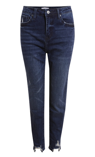 Ceros Denim High Rise Crop Slide 1
