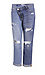 Ceros High Rise Cross Waist Distressed Boyfriend Jean Thumb 1