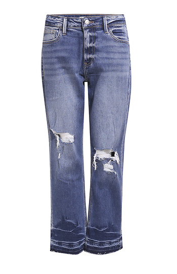 Ceros High Rise Released Hem Boyfriend Jean Slide 1