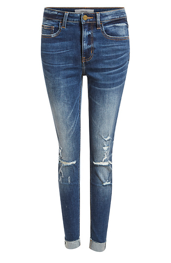 Ceros Denim Mid Rise Crop Slide 1