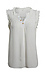 Sleeveless Split Neck with Smocking Detail Thumb 1