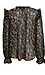 Floral Print Metallic Speckled Top Thumb 2
