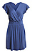 Surplice Ruffle Sleeve Dress Thumb 1