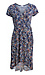 Printed Faux Wrap Dress Thumb 1