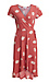 Faux Wrap Printed Dress Thumb 1