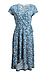 Floral Print Surplice Dress Thumb 1
