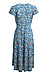 Floral Print Surplice Dress Thumb 2