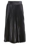 Satin Pleated Midi Skirt