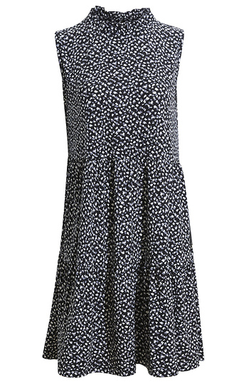 Ruffle Mock Neck Mini Dress Slide 1