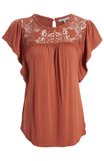 Daniel Rainn Crochet Detail Top Slide 1