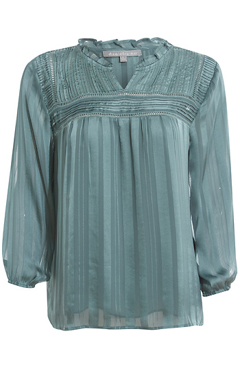 Daniel Rainn Long Sleeve Woven Top Slide 1