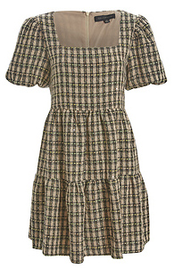 Tweed Tiered Mini Dress Slide 1