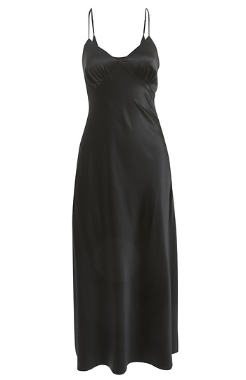 Satin Midi Dress Slide 1