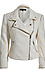 Vegan Leather Moto Jacket With Ruffle Detailing Thumb 1